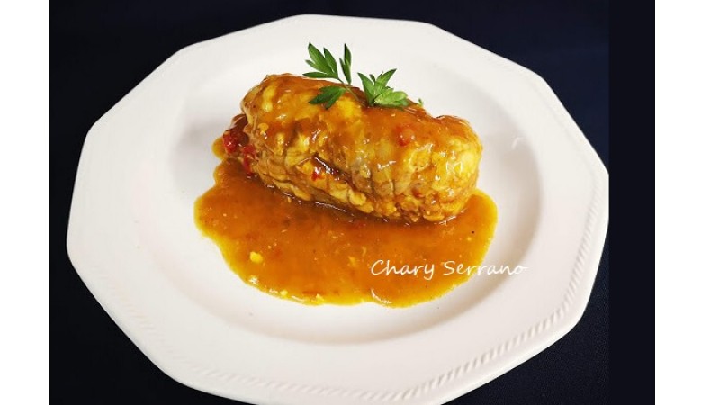 Muslos de pollo al curry rellenos