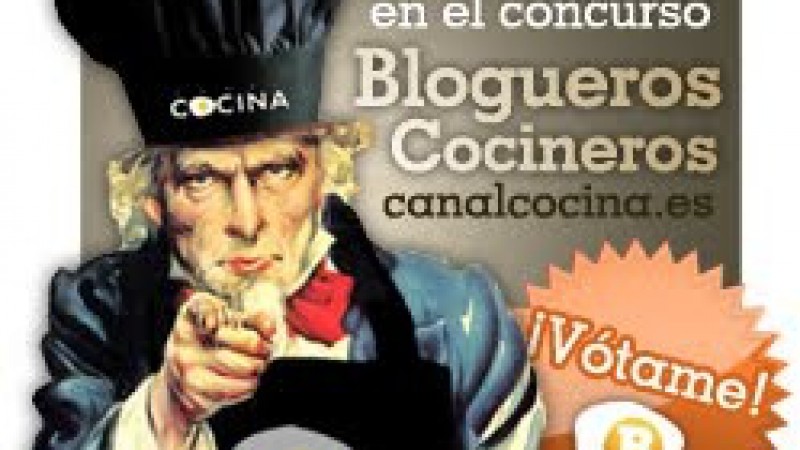 HOY ES EL ULTIMO DIA PARA VOTAR MI BLOG EN CANAL COCINA