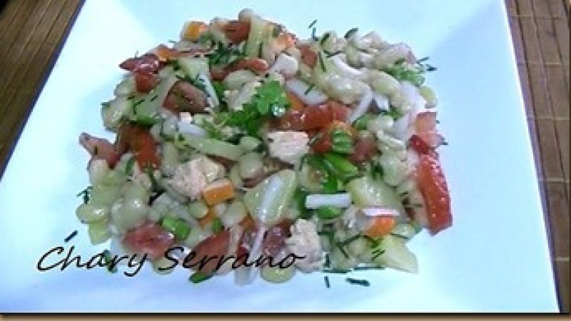 ENSALADILLA DE VERANO CON HABICHUELAS FRESCAS