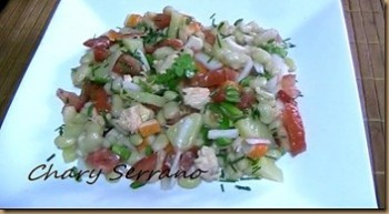 ENSALADILLA DE VERANO CON HABICHUELAS FRESCAS