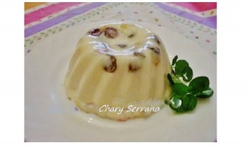 FLAN DE CUAJADA CON FRUTAS ROJAS, LIGTH