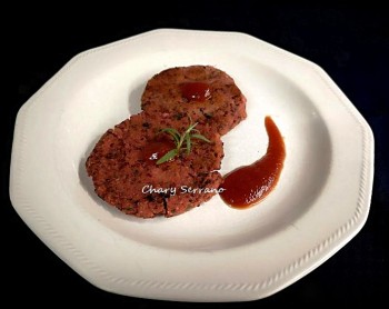 Hamburguesas de remolacha, lentejas y avena