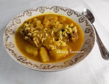 ESTOFADO DE CORDERO CON PATATAS Y ARROZ