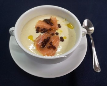 Mazamorra cordobesa. Crema fría.