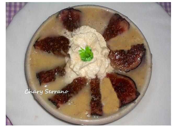 Natillas con higos al moscatel