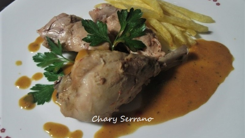 Muslos de pollo en salsa