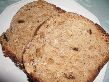 PAN DULCE DE PASAS Y ALMENDRAS (en panificadora)