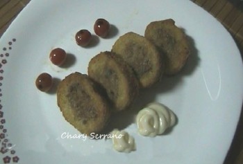 RELLENITOS DE PAN Y PISTO EMPANADOS