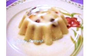 Flan de yogur con frutillas sin azúcar, sin grasa, sin horno