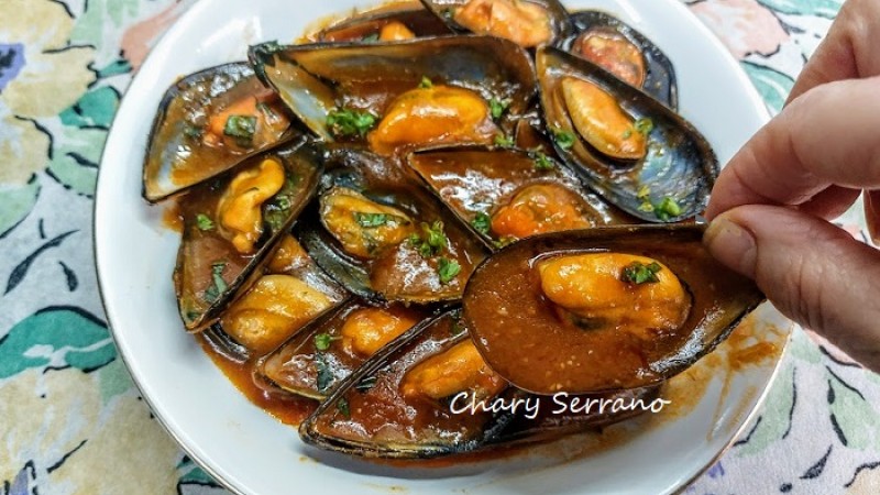 Mejillones en salsa picante