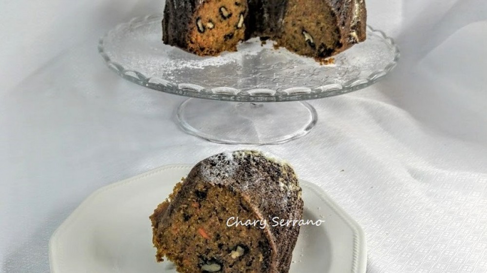 Bundt Cake de zanahoria, nueces y especias con aove Mi cocina y otras