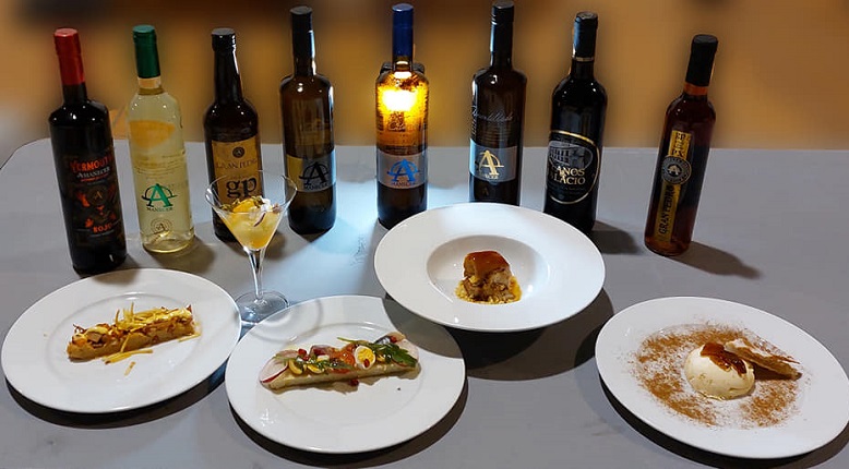vinos y platos