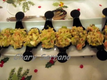 CUCHARITAS DE ENSALADA DE MARISCO