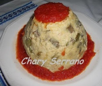 PUDING DE VERDURAS Y GAMBAS