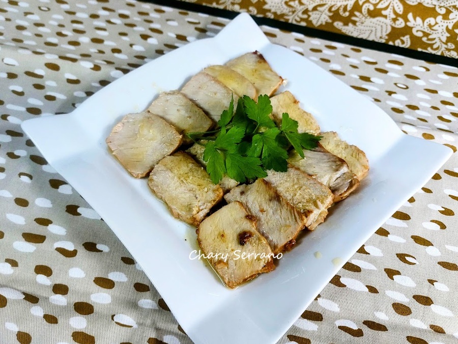 Lomo de orza en aove, receta tradicional