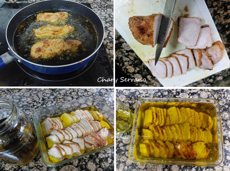 Lomo de orza en aove, receta tradicional