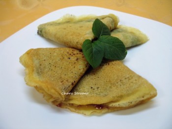 CREPS SIN HUEVO RELLENOS DE NARANJA Y CHOCOLATE