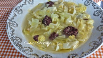 SOPA DE COL Y MORCILLA