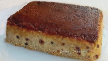 FLAN-TARTA DE YOGUR Y PASAS