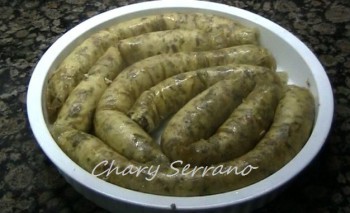 RELLENO (TRIPA DE JAMON Y HUEVOS)