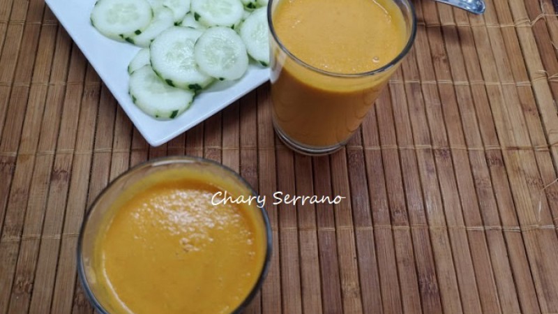 GAZPACHO DE TOMATE Y ZANAHORIA