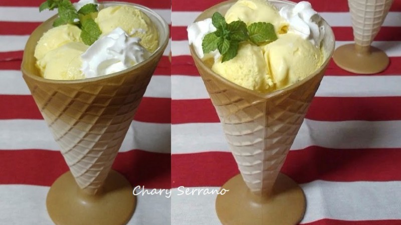 HELADO DE MANGO, YOGUR Y MIEL