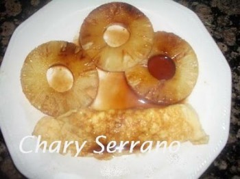 TORTILLA DULCE A LA PIÑA  Y AL PEDRO XIMENEZ