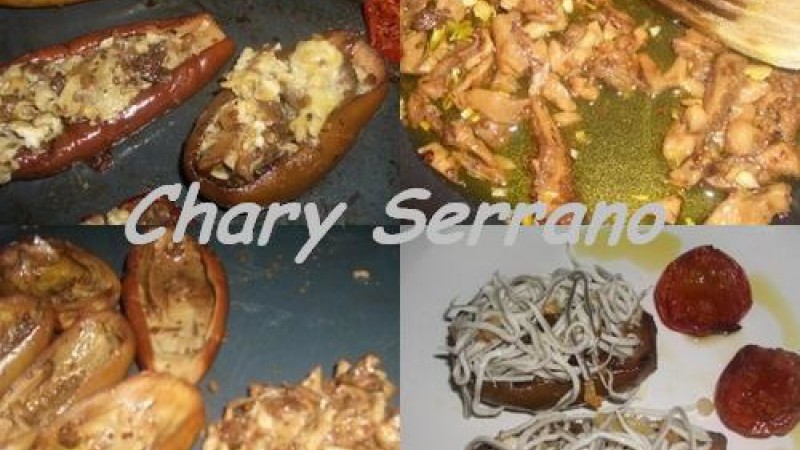 BERENJENAS RELLENAS DE HUEVOS Y GULAS