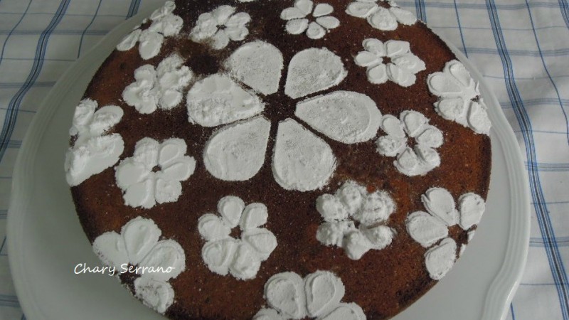 BIZCOCHO DE CALABAZA, CHOCOLATE Y NUECES