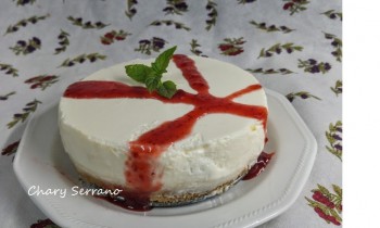 Chesse Cake con mermelada de fresas, Sin Horno
