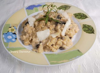 RISOTTO DE CHAMPIÑONES Y QUESO
