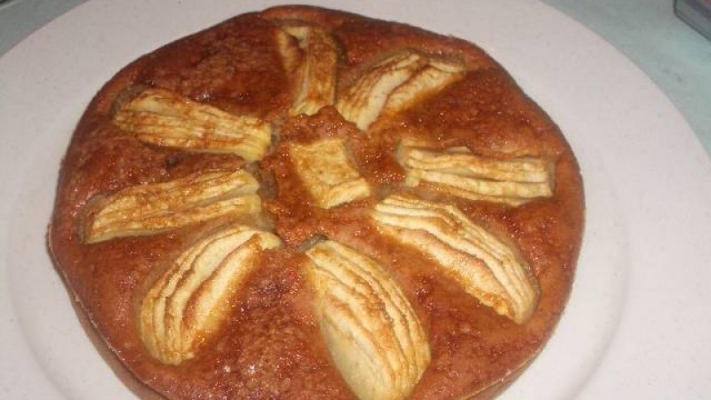 TARTA DE MANZANAS FÁCIL, sin azúcar